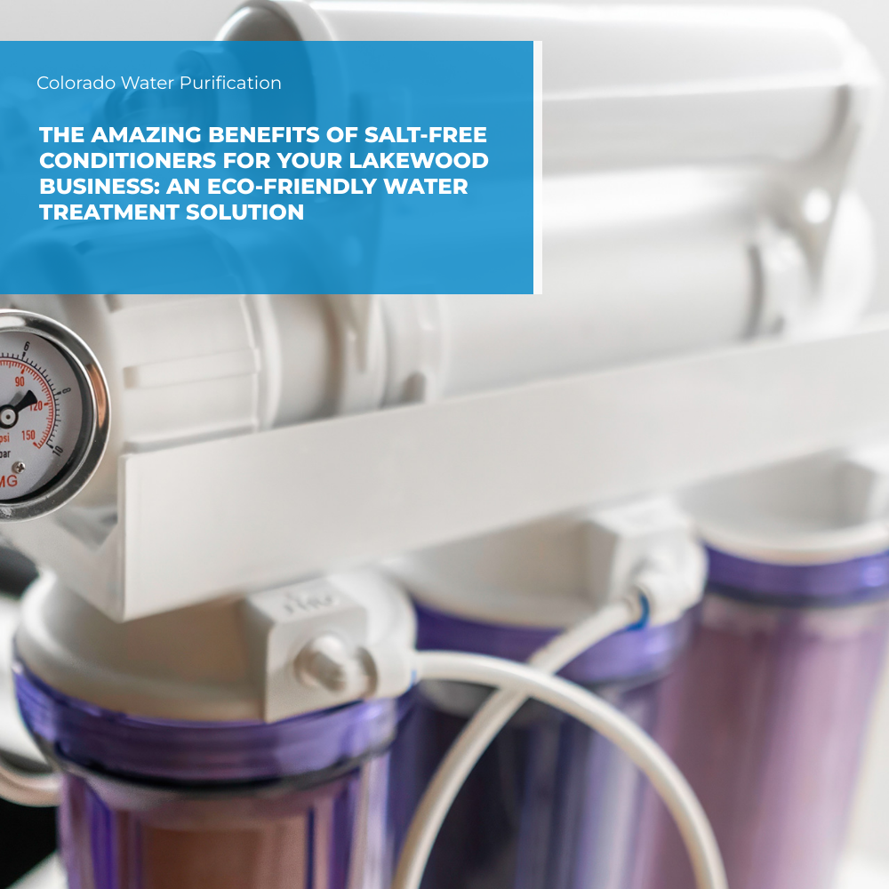 The Amazing Benefits of Salt-Free Conditioners for your Lakewood Business: An Eco-friendly Water Treatment Solution