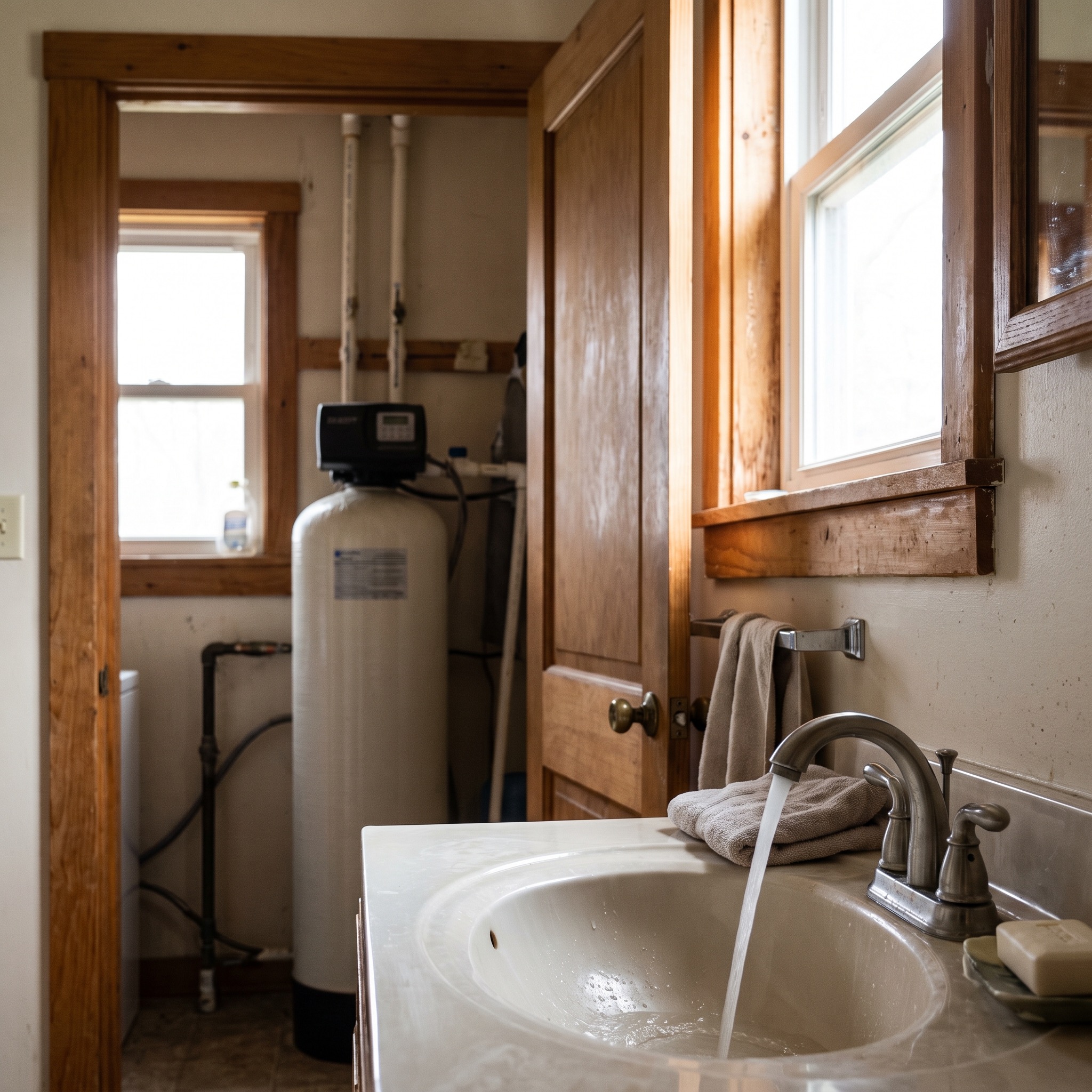 Water softener and whole-home treatment system installed in an Englewood inner-ring south home
